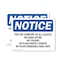 Signmission For The Comfort Of All Guests No Gang Attire, 14 in W x Rectangle, Vinyl Decal OS-2PACK-NS-D-1014-L-12864 - alternate 1